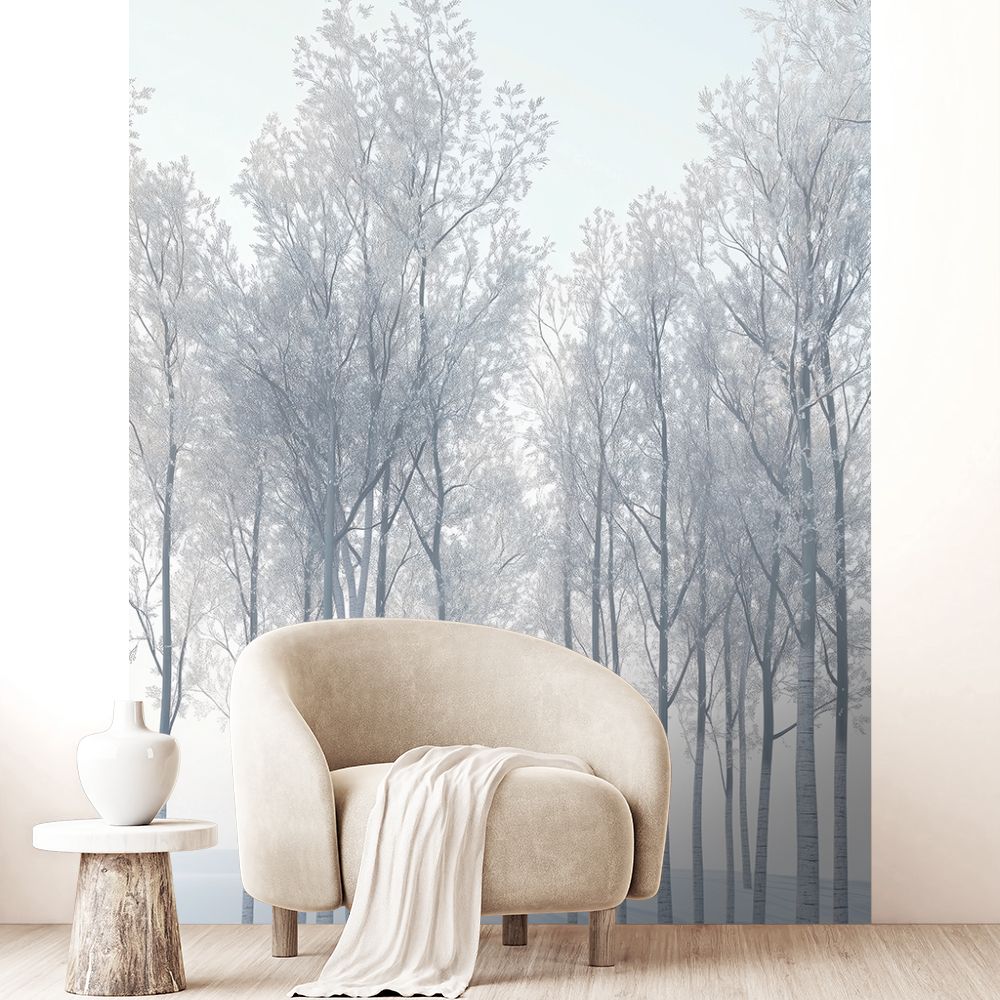 Papier peint "Scène sereine hivernale"