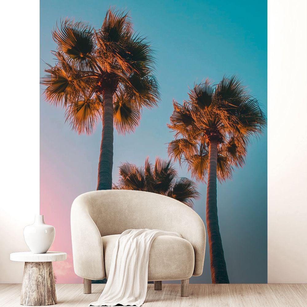 Papier peint "Palmiers exotiques"