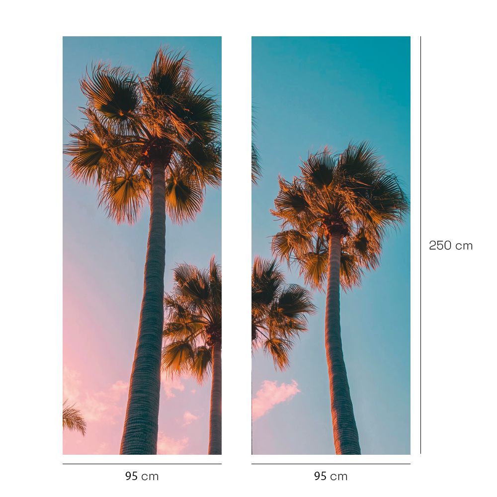 Papier peint "Palmiers exotiques"