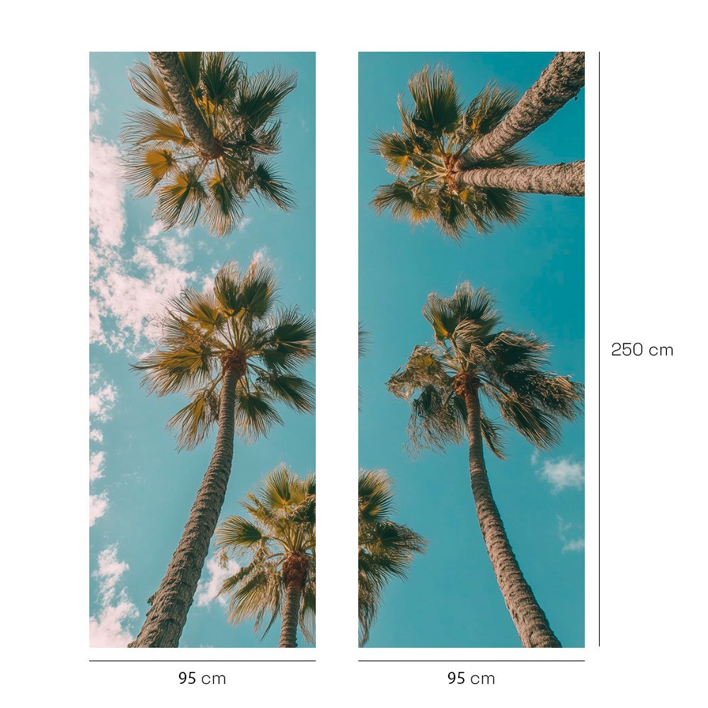 Papier peint "Palmiers ensoleillés"