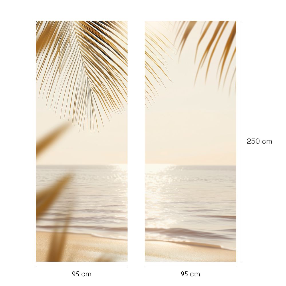Papier peint "Ambiance paisible plage"
