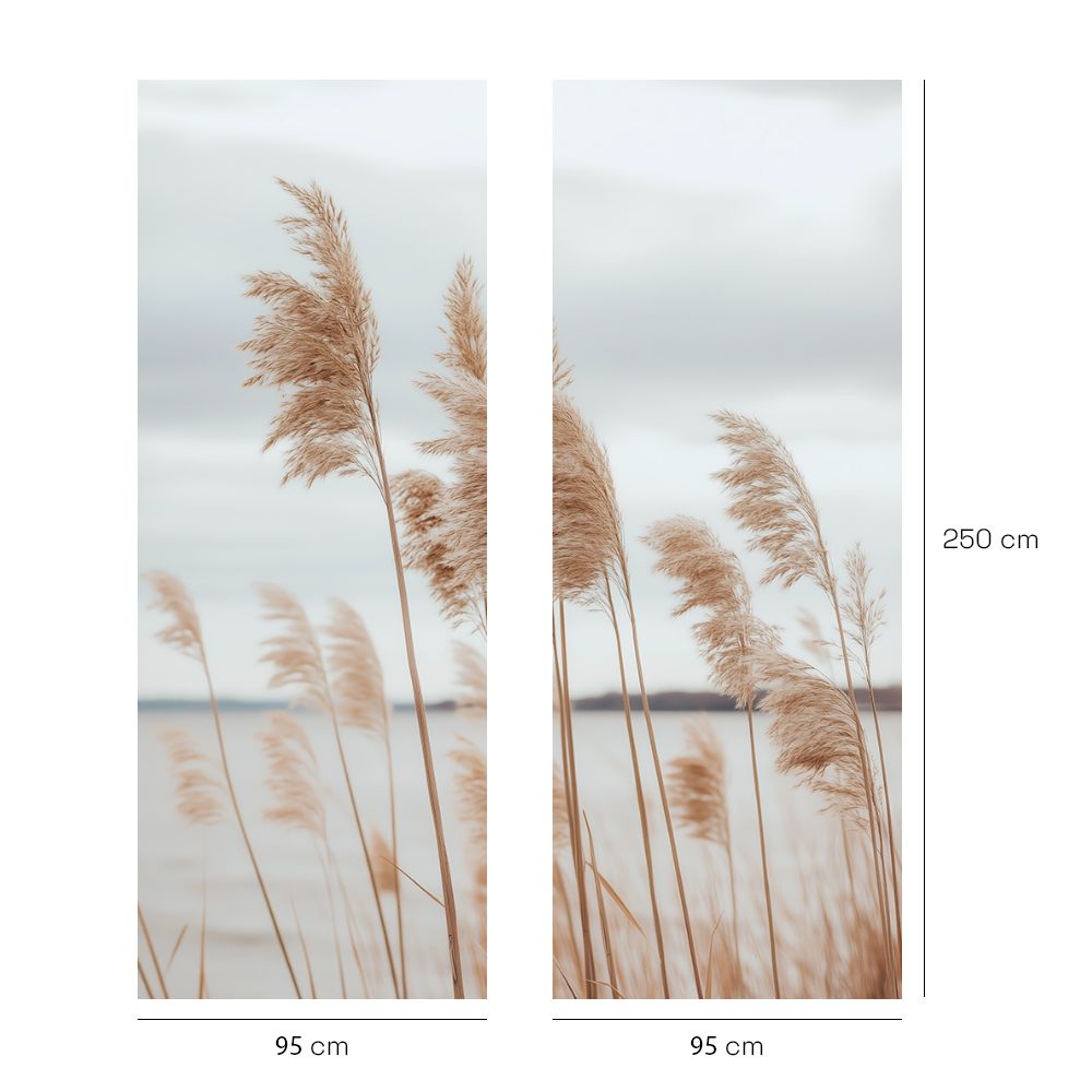 Papier peint "Herbes dans le vent"