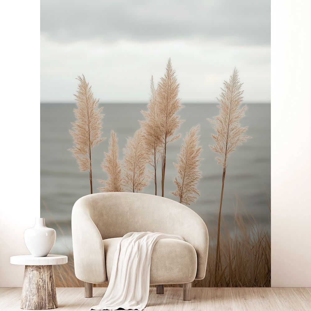 Papier peint "Herbes au vent"