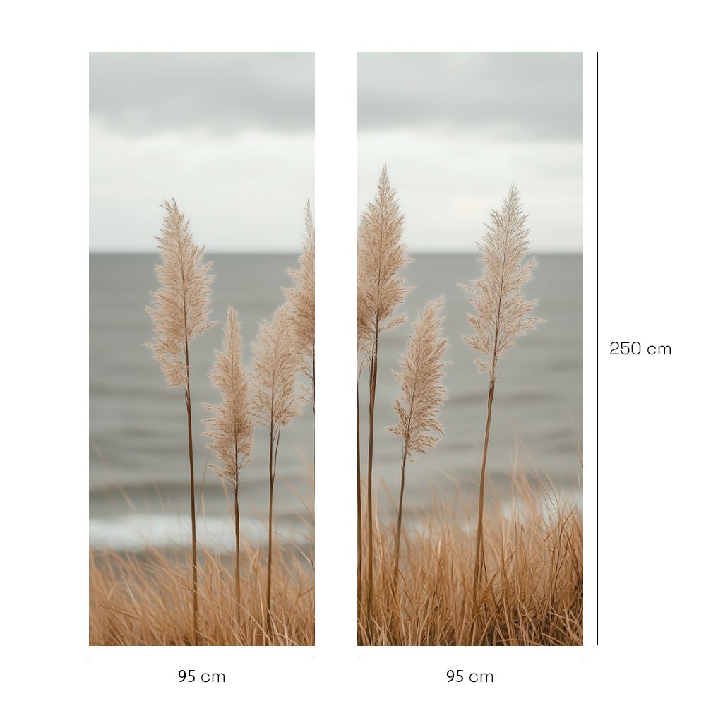 Papier peint "Herbes au vent"