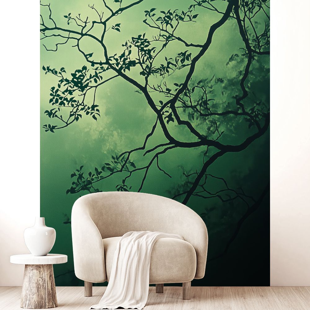 Papier peint "Branches mystérieuses"