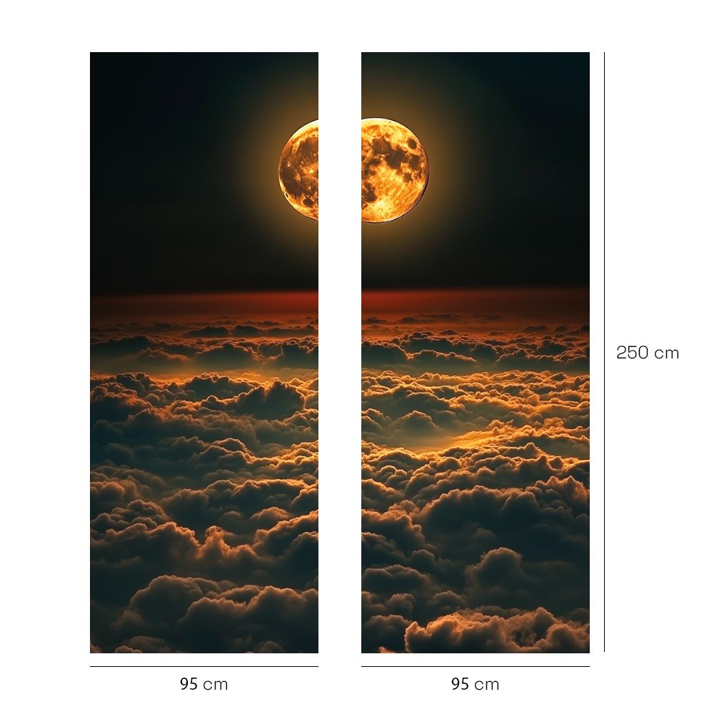 Papier peint "Ciel nocturne apaisant"