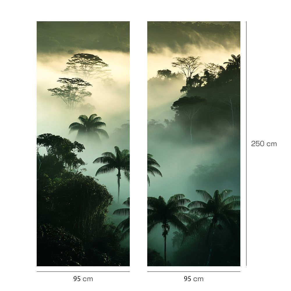 Papier peint "Ambiance tropicale sereine"