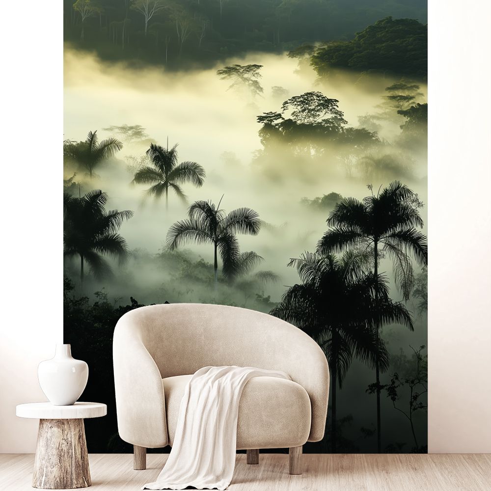 Papier peint "Brume matinale sereine"