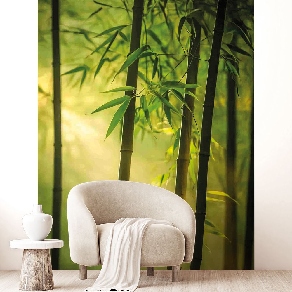 Papier peint "Bambous et sérénité"