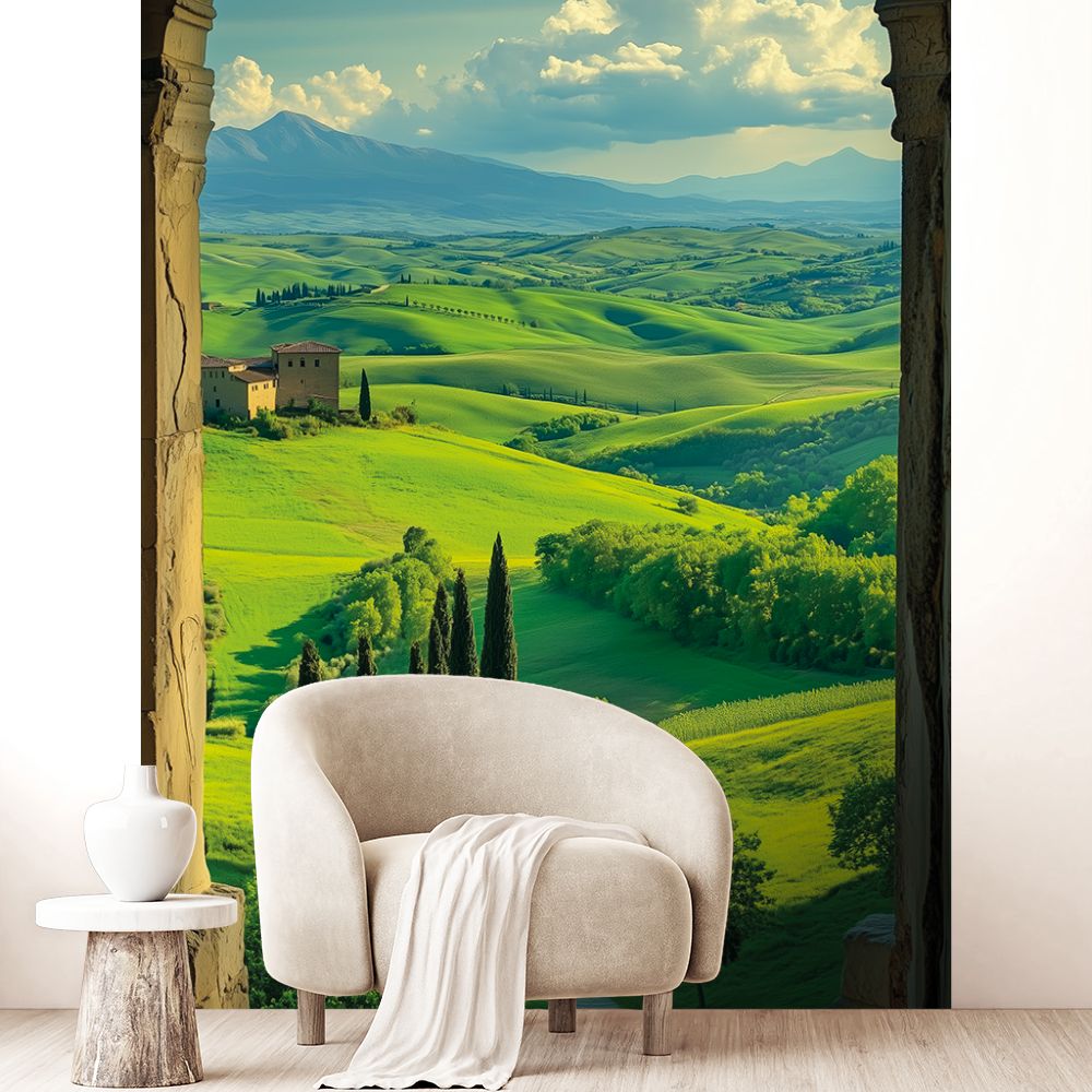 Papier peint "Vue panoramique sereine"