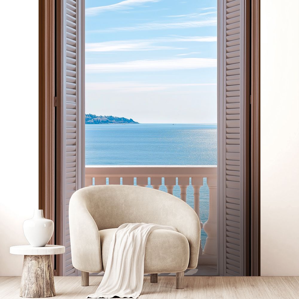 Papier peint "Vue sur mer"