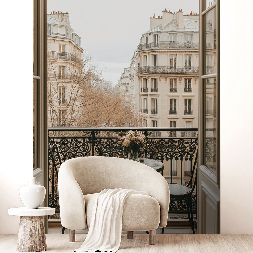 Papier peint "Vue parisienne élégante"