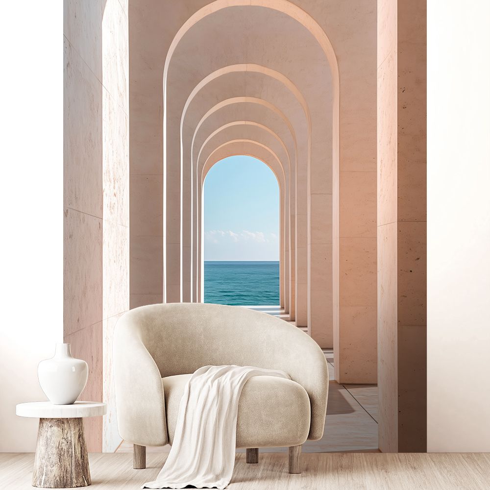 Papier peint "Perspective oceanique"