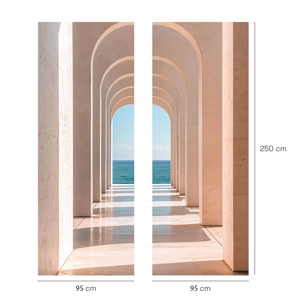 Papier peint "Perspective oceanique"