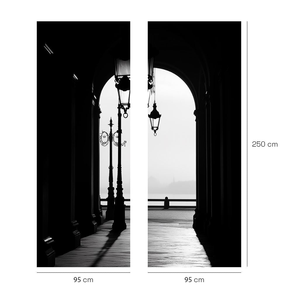 Papier peint "Passage urbain élégant"