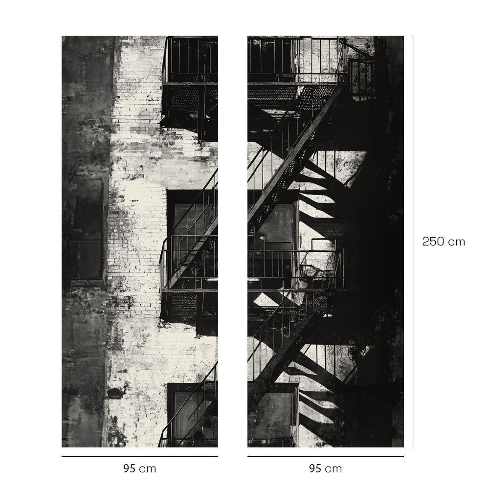 Papier peint "Échelle de secours"