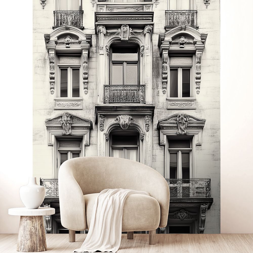 Papier peint "Façade urbaine élégante"