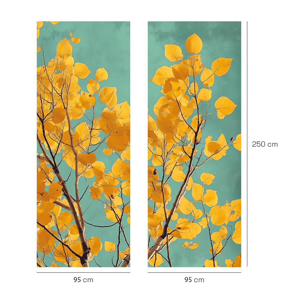 Papier peint "Feuillage vibrant"