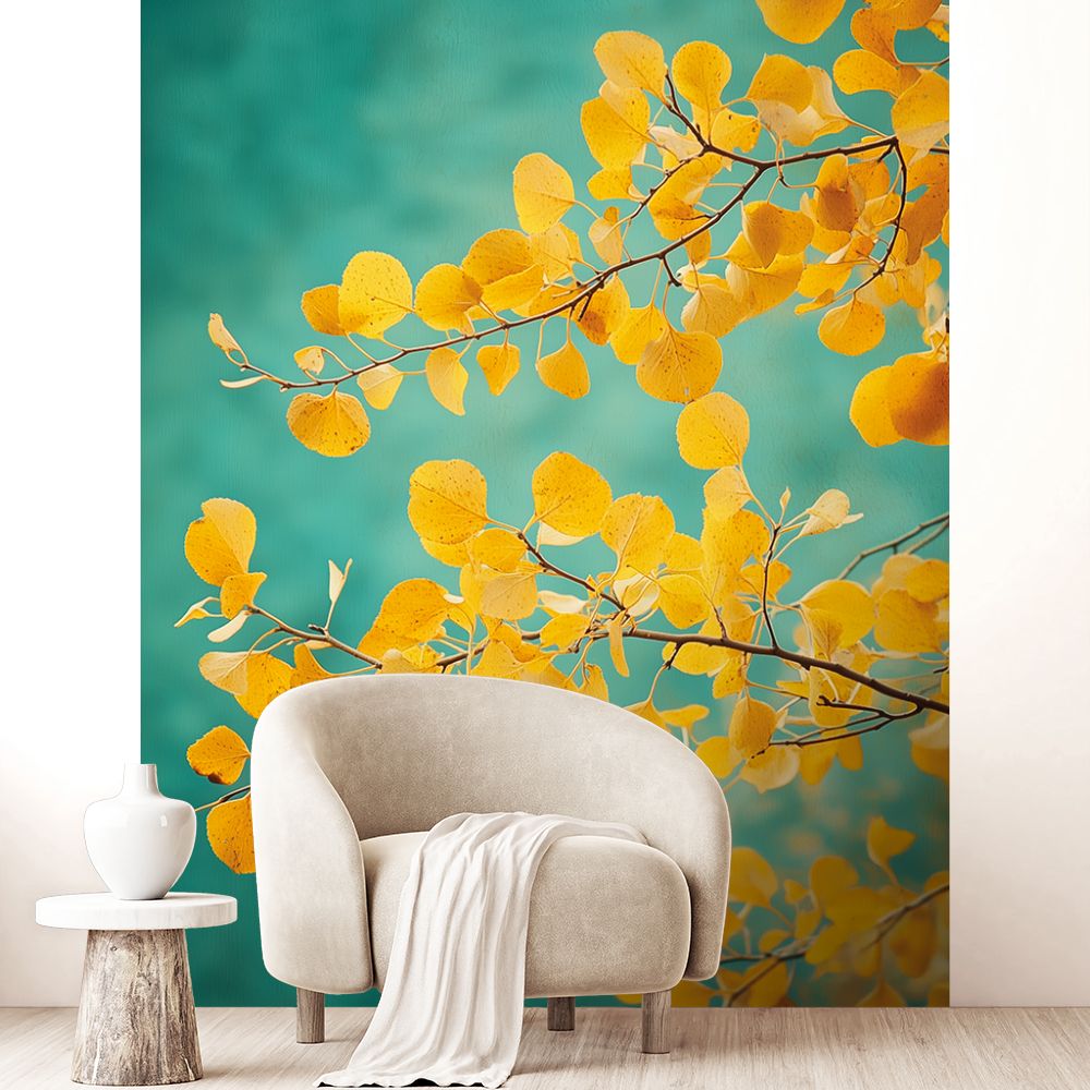 Papier peint "Feuillage vibrant"