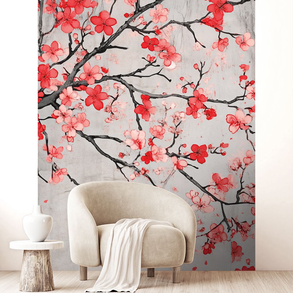 Papier peint "Fleurs délicates"