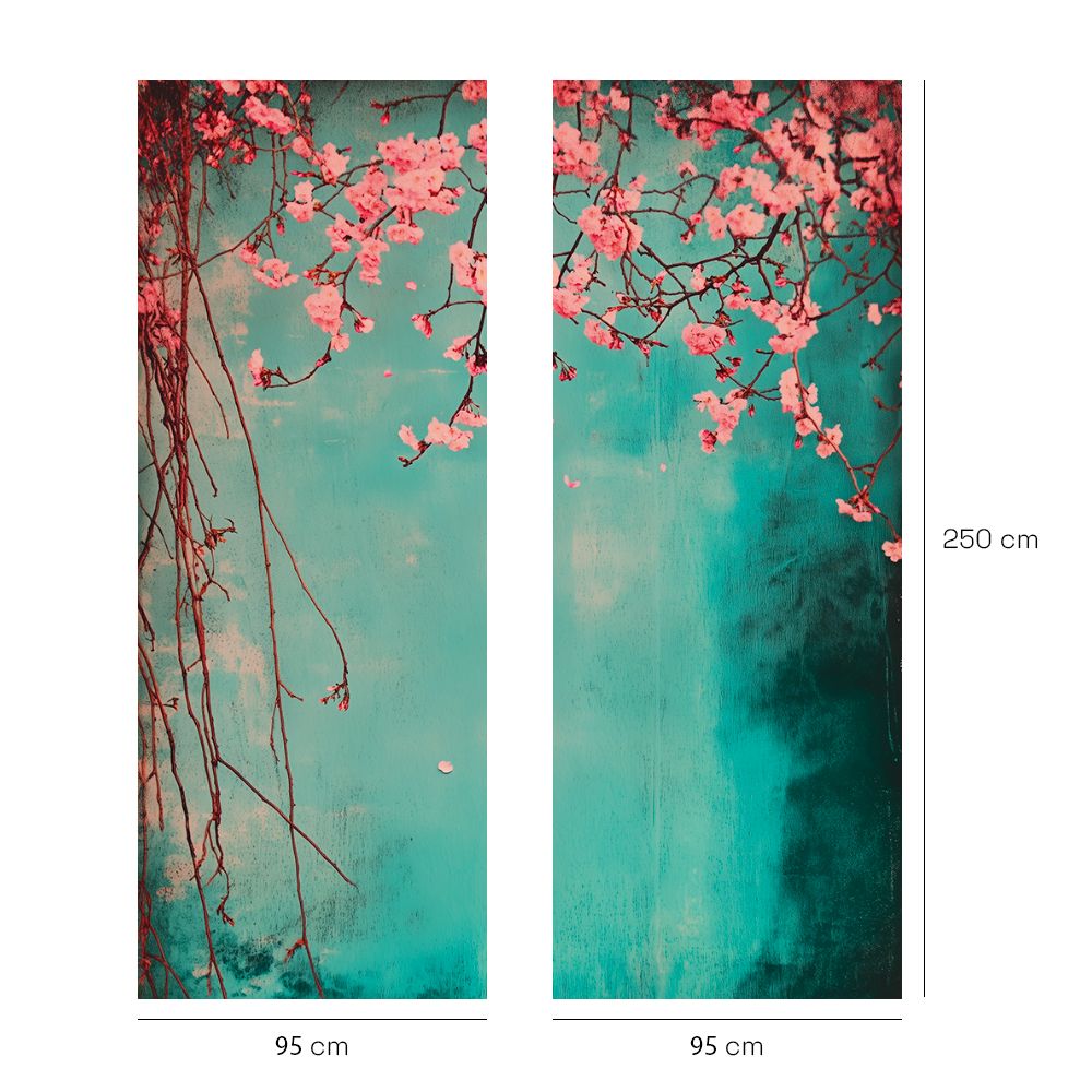 Papier peint "Branches fleuries délicates"