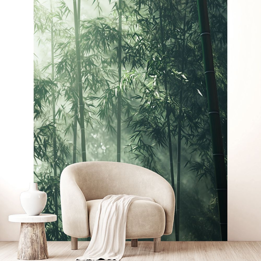 Papier peint "Bambou serein et apaisant"