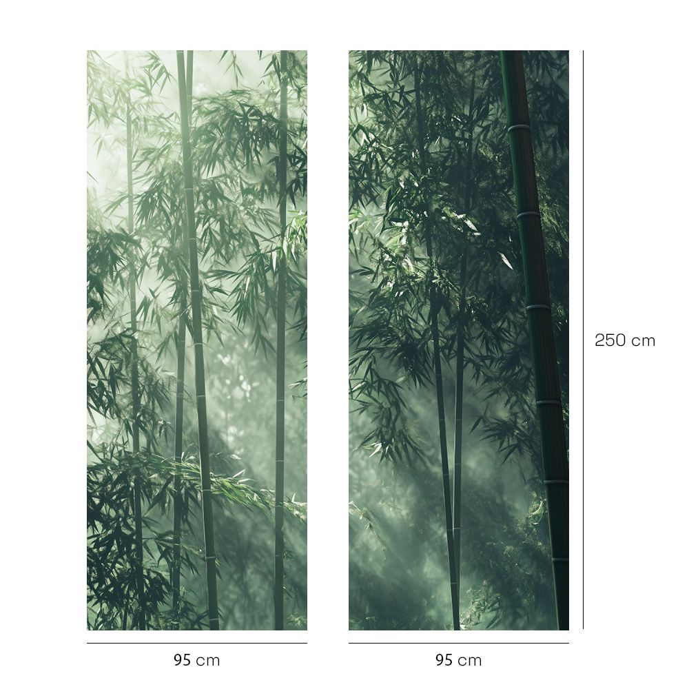 Papier peint "Bambou serein et apaisant"