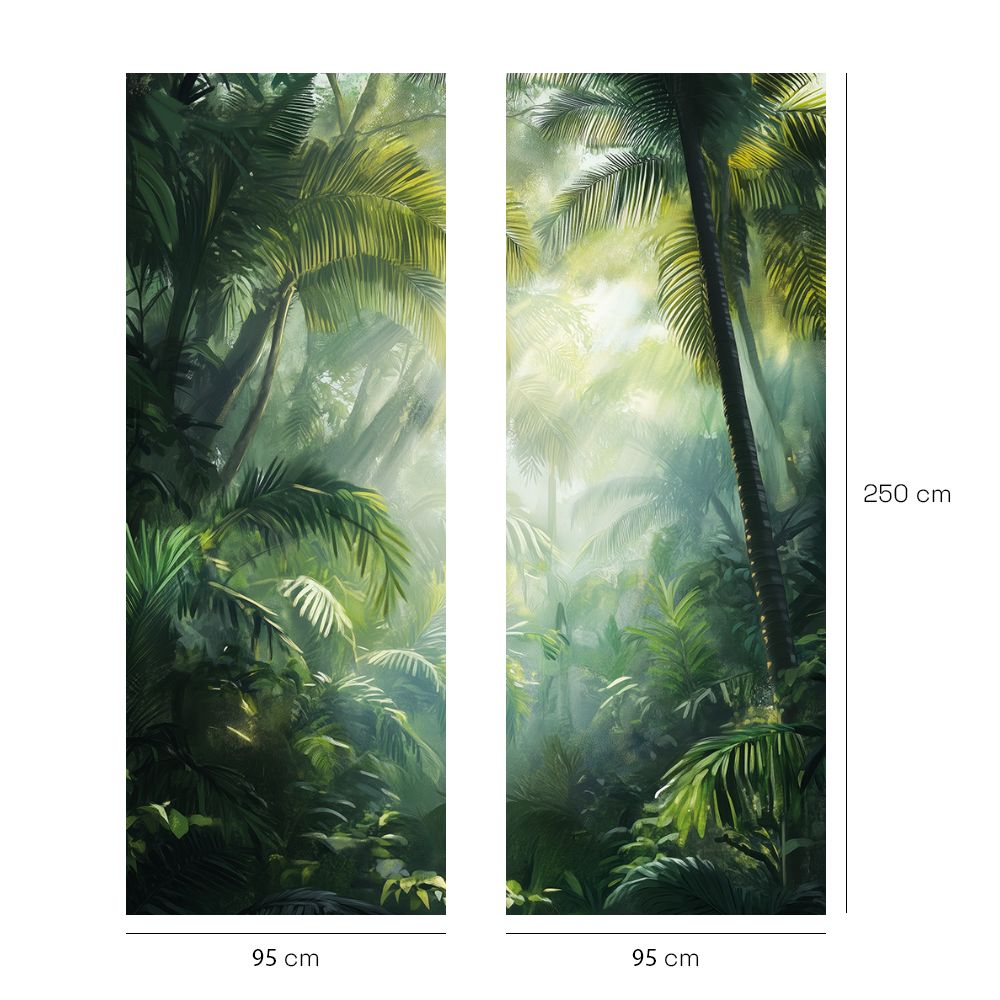 Papier peint "Paysage luxuriant"