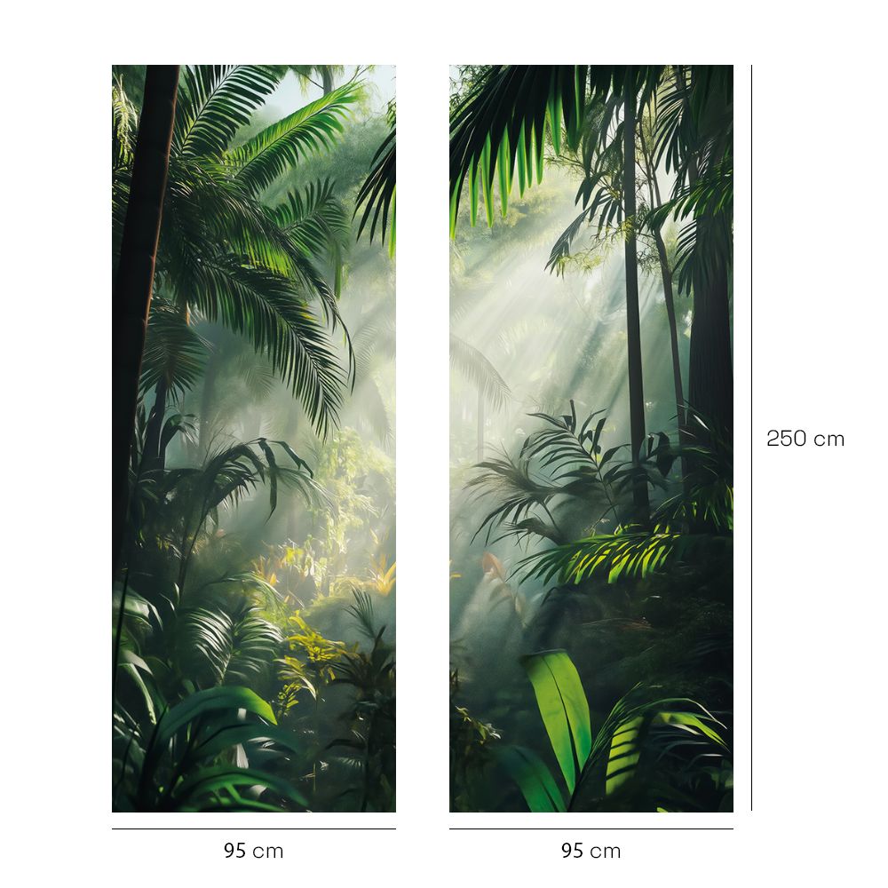 Papier peint "Forêt luxuriante"