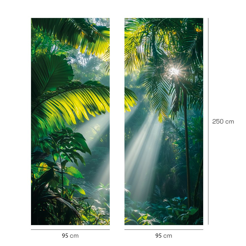 Papier peint "Lumière et verdure"