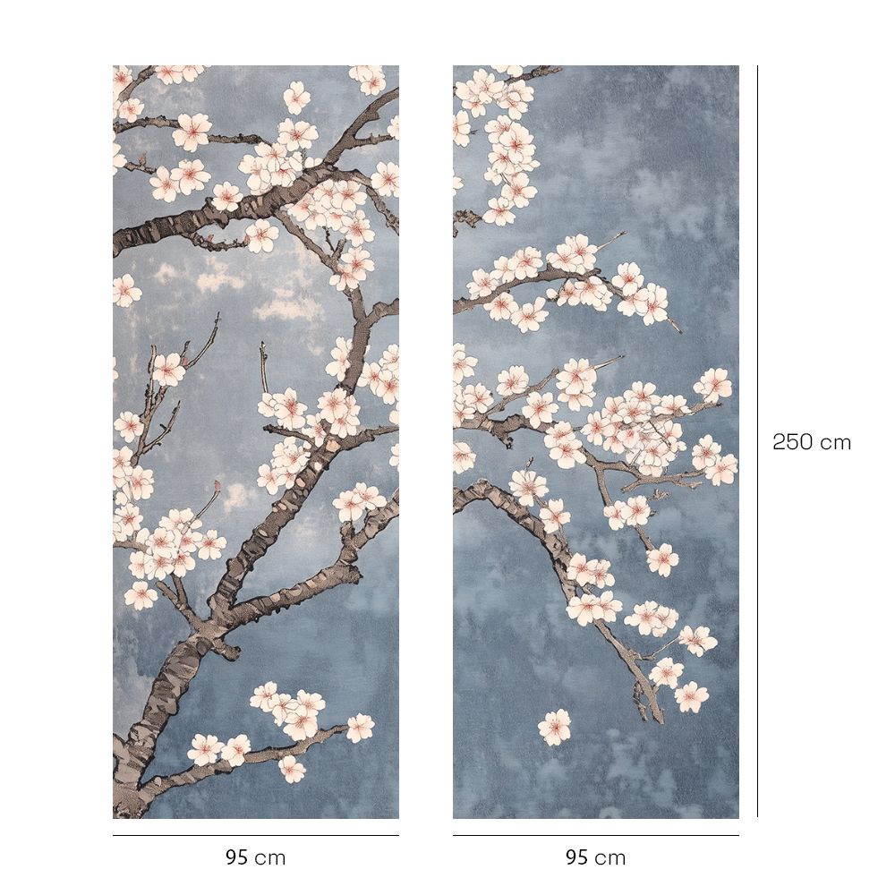 Papier peint "Cerisiers en fleurs"