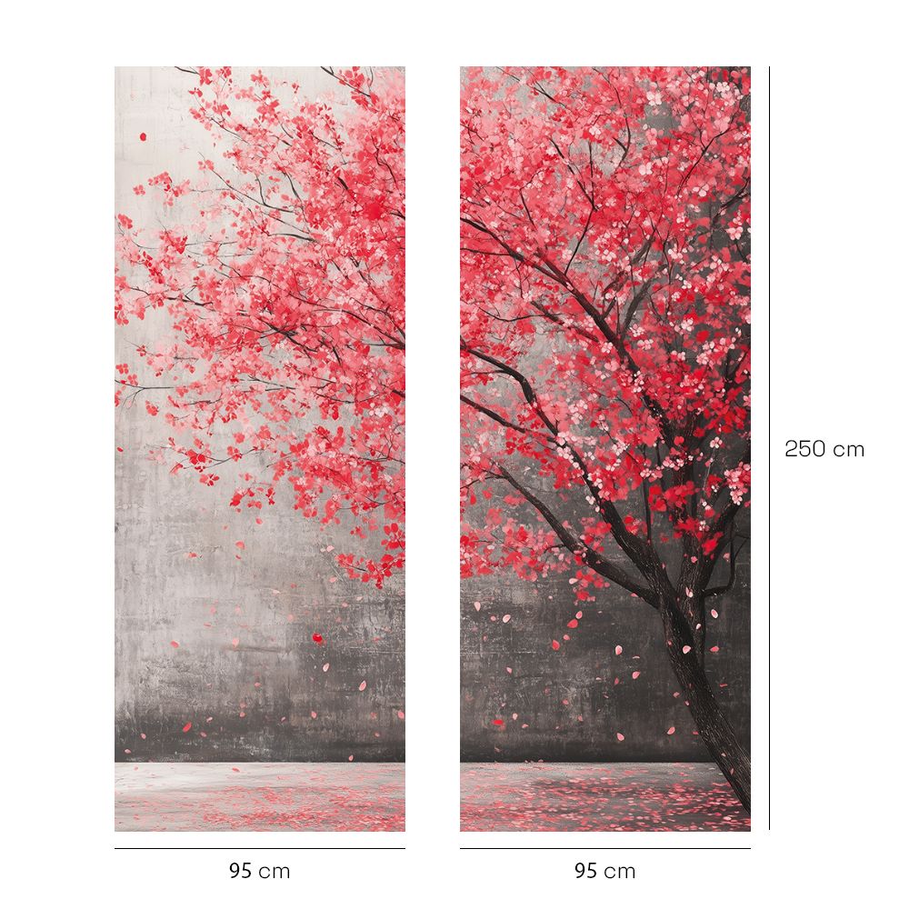 Papier peint "Cerisiers en fleurs"