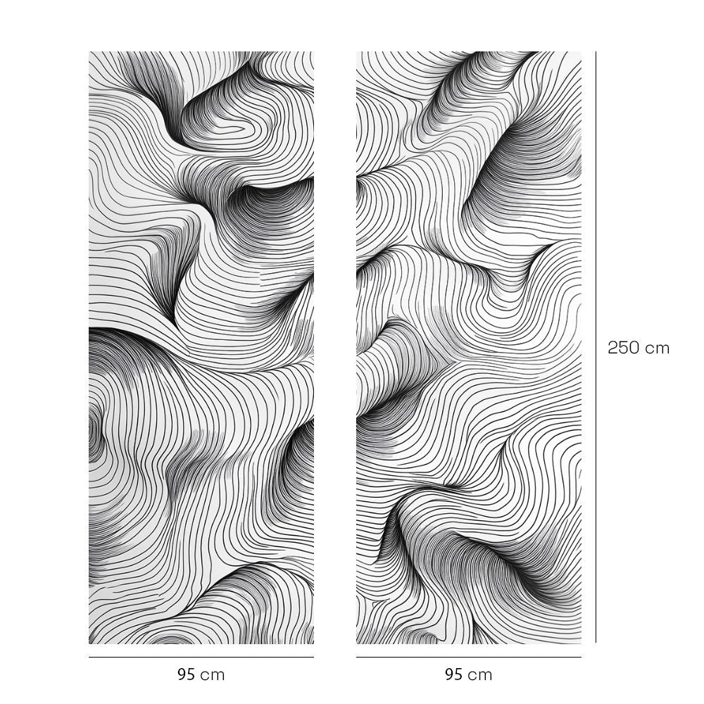 Papier peint "Lignes fluides intrigantes"