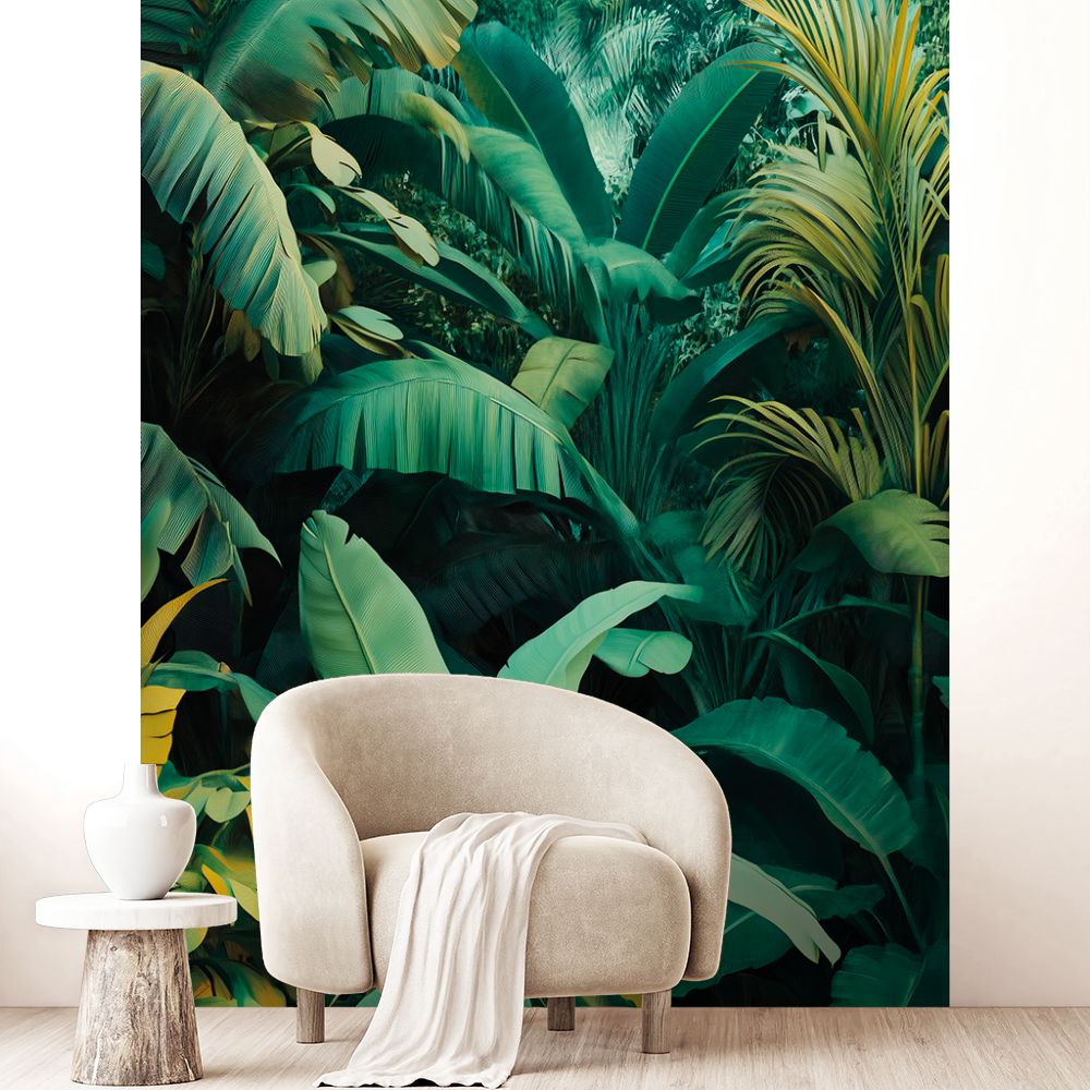 Papier peint "Feuilles luxuriantes"