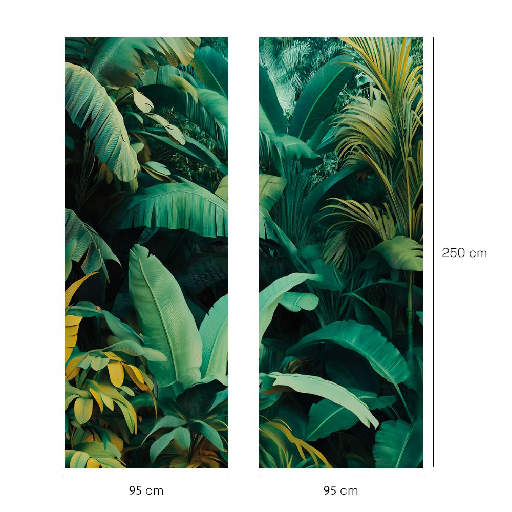 Papier peint "Feuilles luxuriantes"