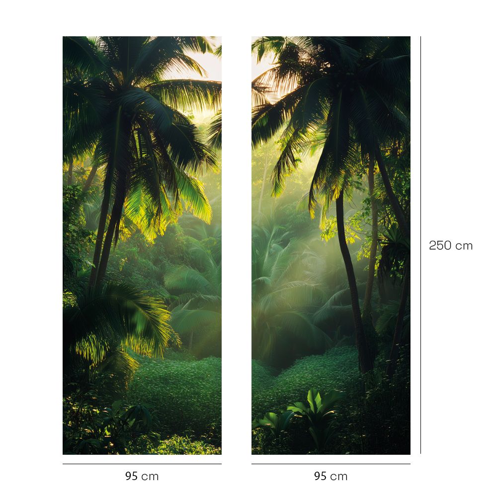 Papier peint "Luxuriance tropicale"