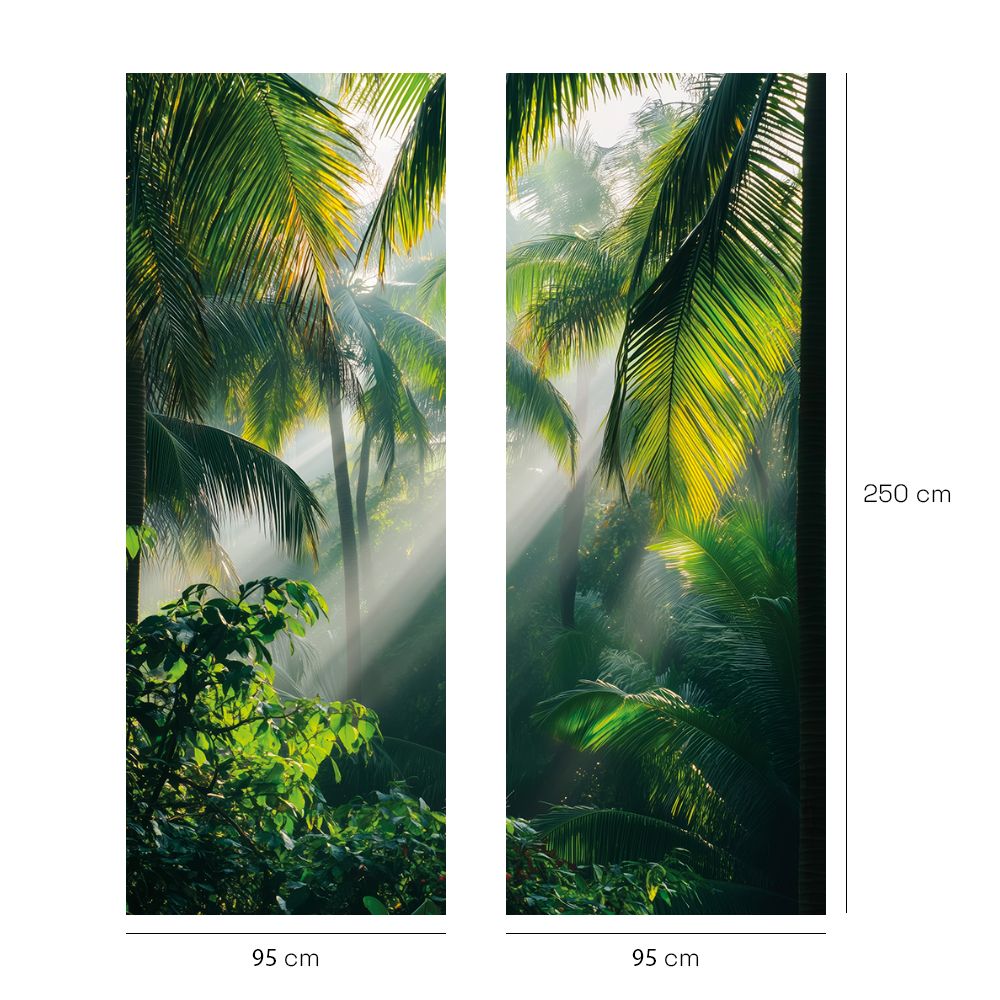 Papier peint "Forêt tropicale luxuriante"