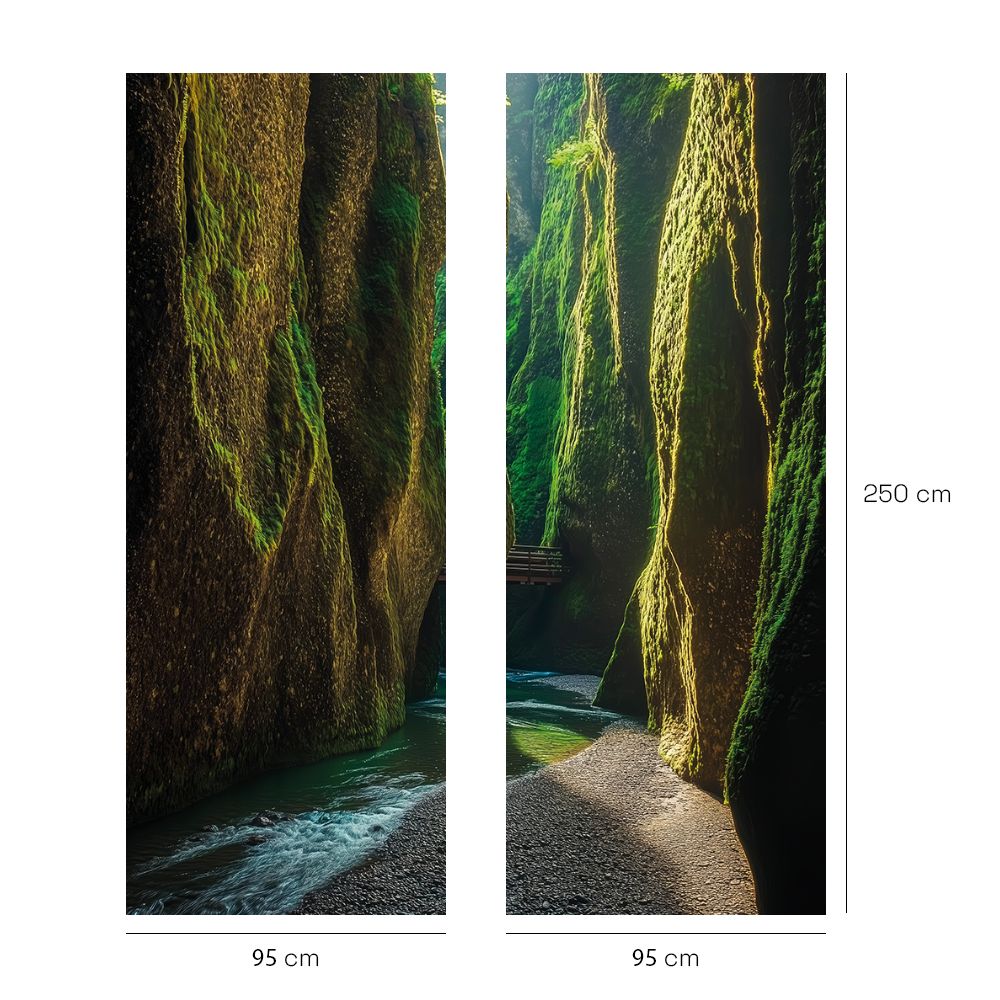 Papier peint "Canyon verdoyant"