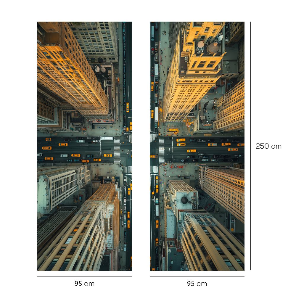 Papier peint "Perspective urbaine captivante"