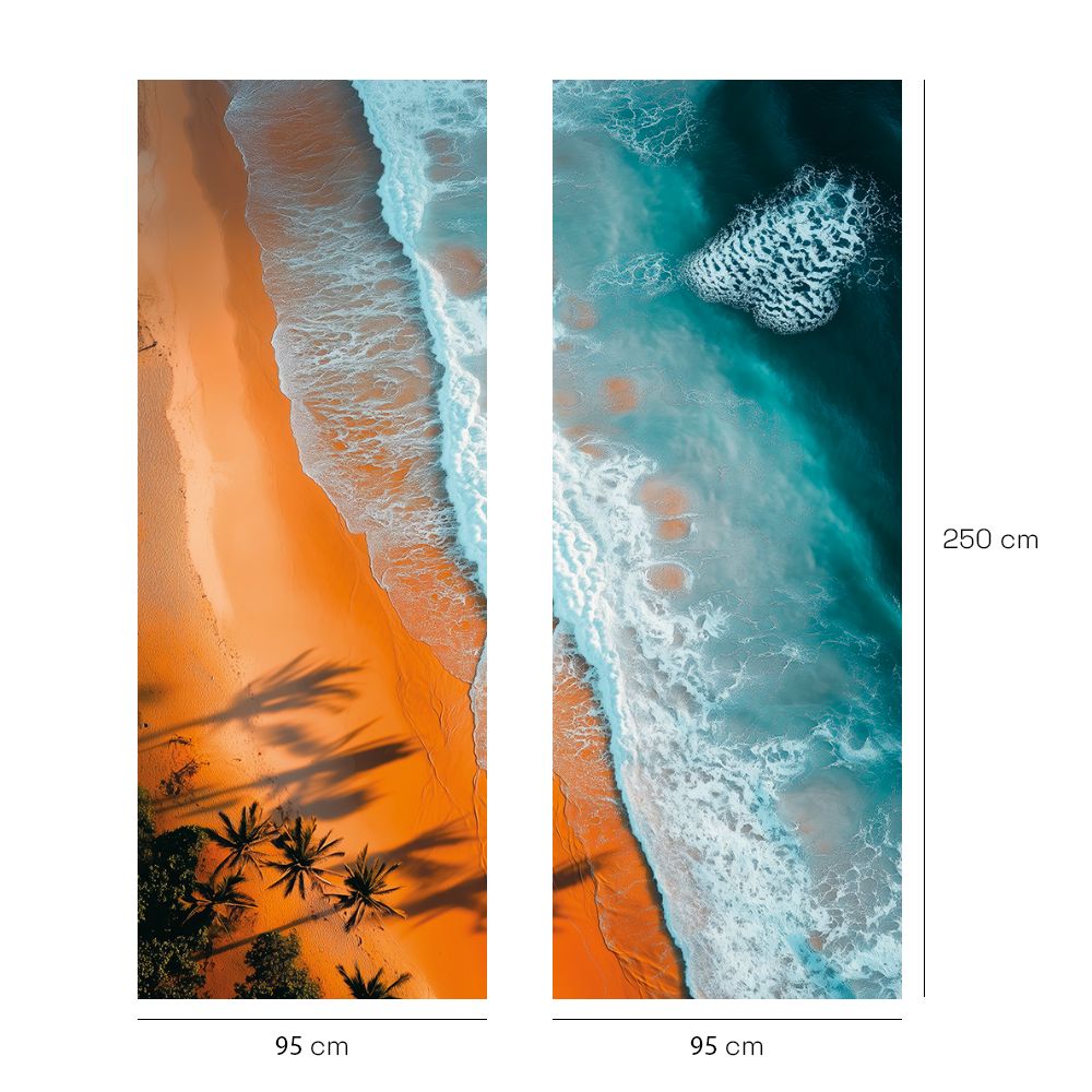 Papier peint "Plage tropicale sereine"