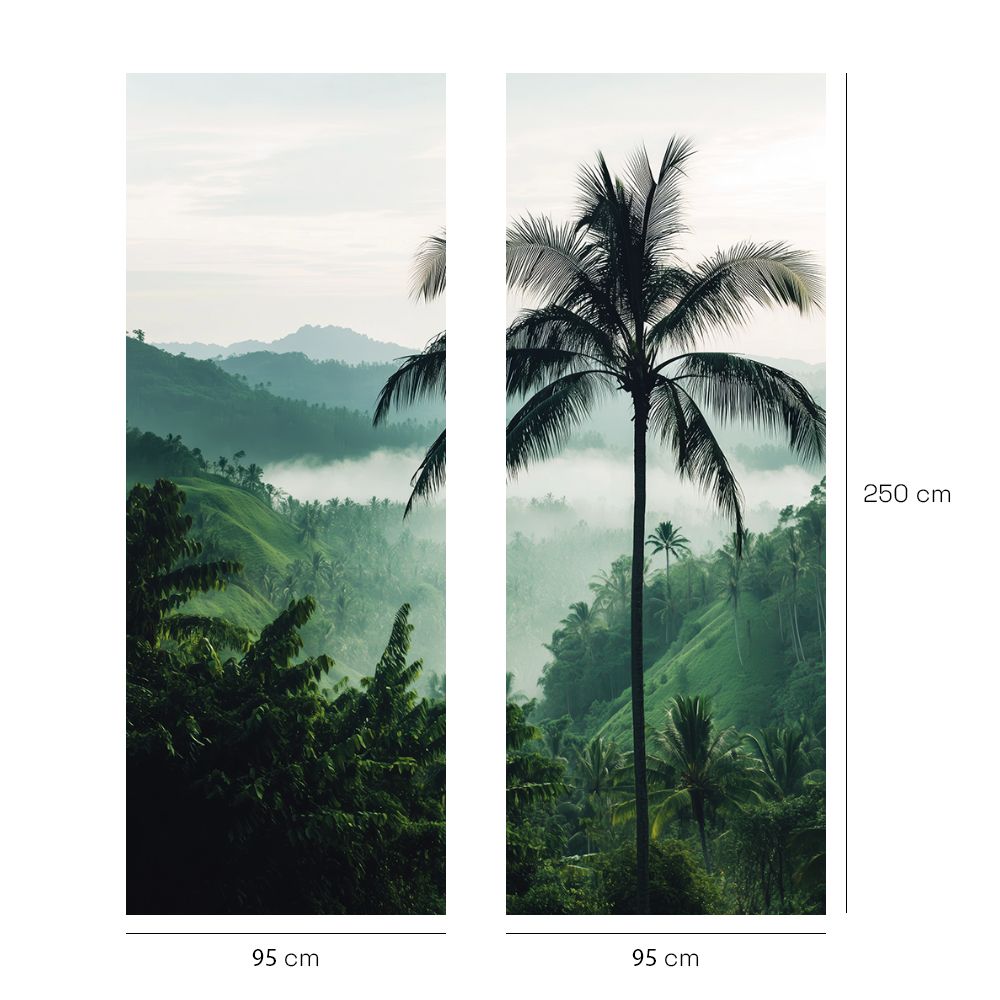 Papier peint "Paysage tropical paisible"