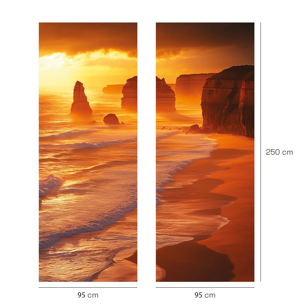 Papier peint "Coucher de soleil apaisant"