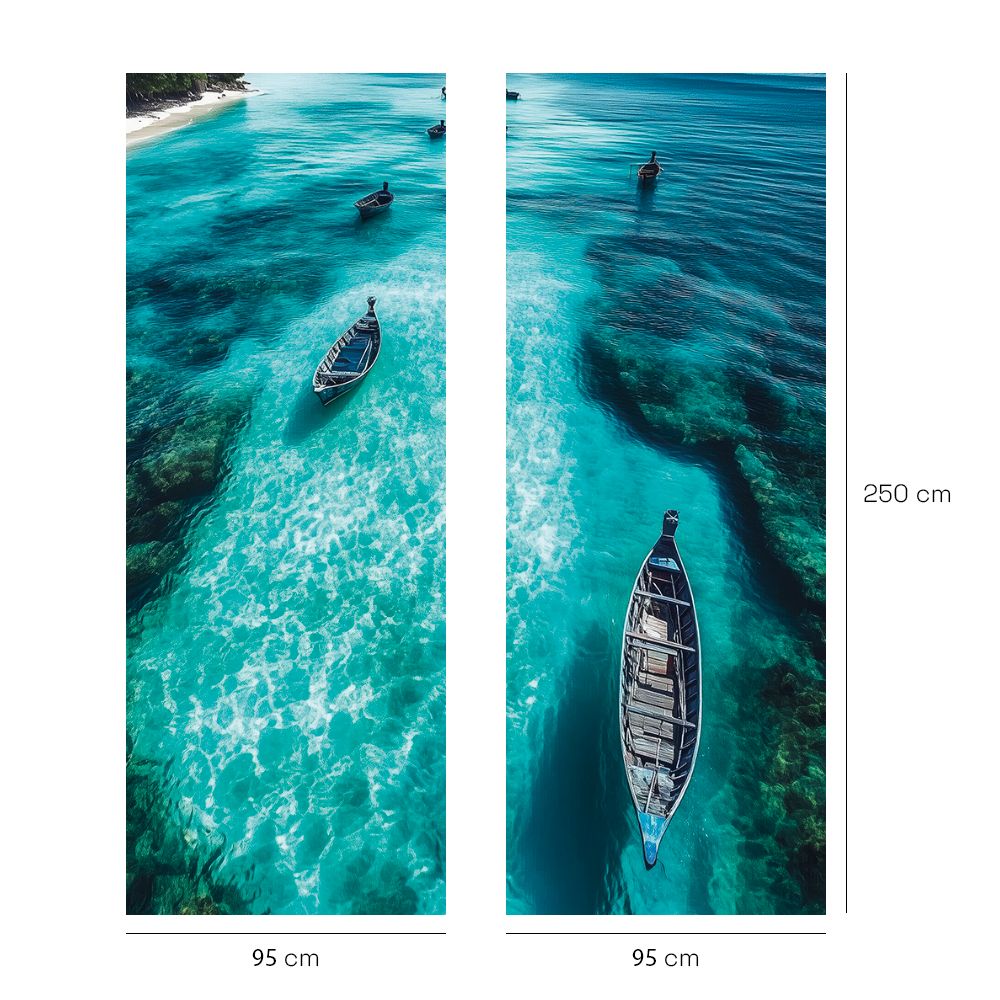 Papier peint "Bateaux et océan"