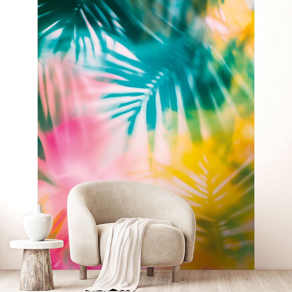 Papier peint "Feuillage coloré vibrant"