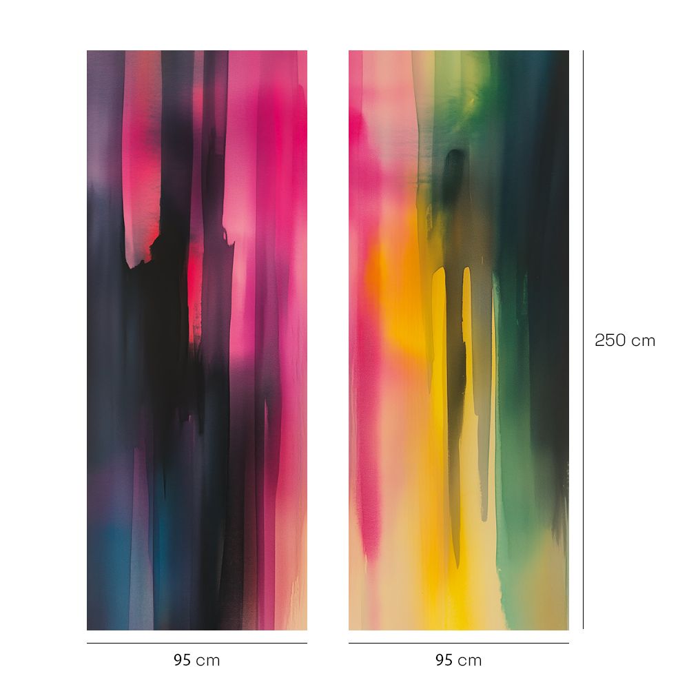Papier peint "Touches colorées sublimes"