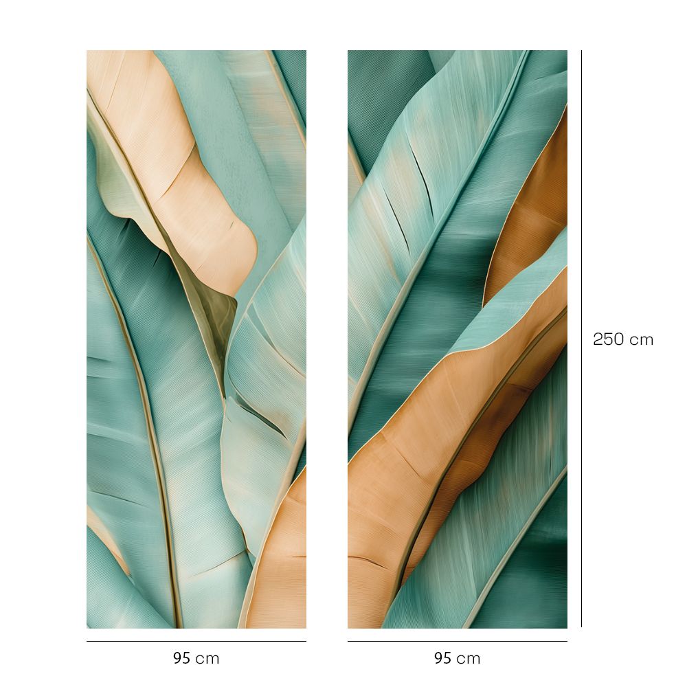 Papier peint "Feuilles exotiques"