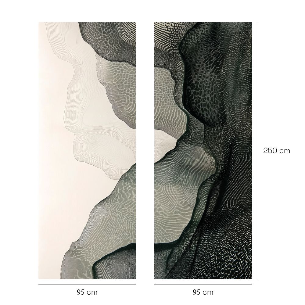 Papier peint "Ondulations texturées"