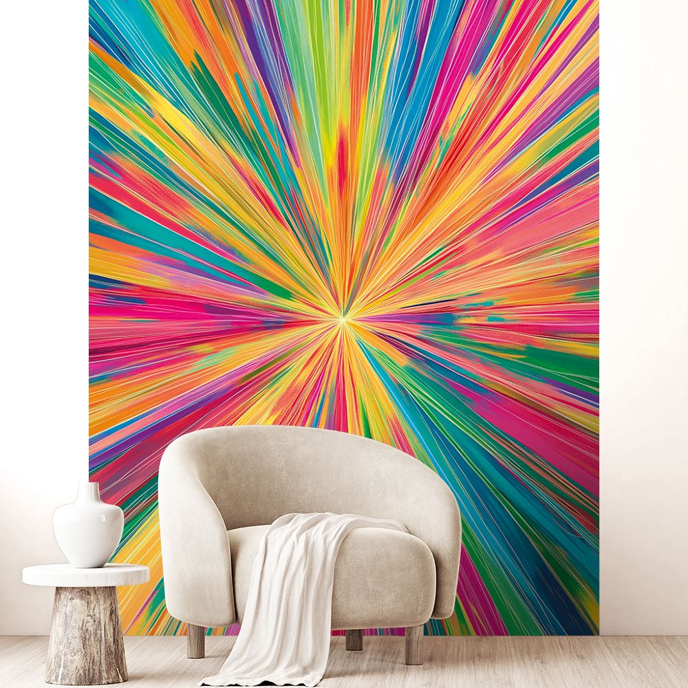 Papier peint "Explosion de couleurs"