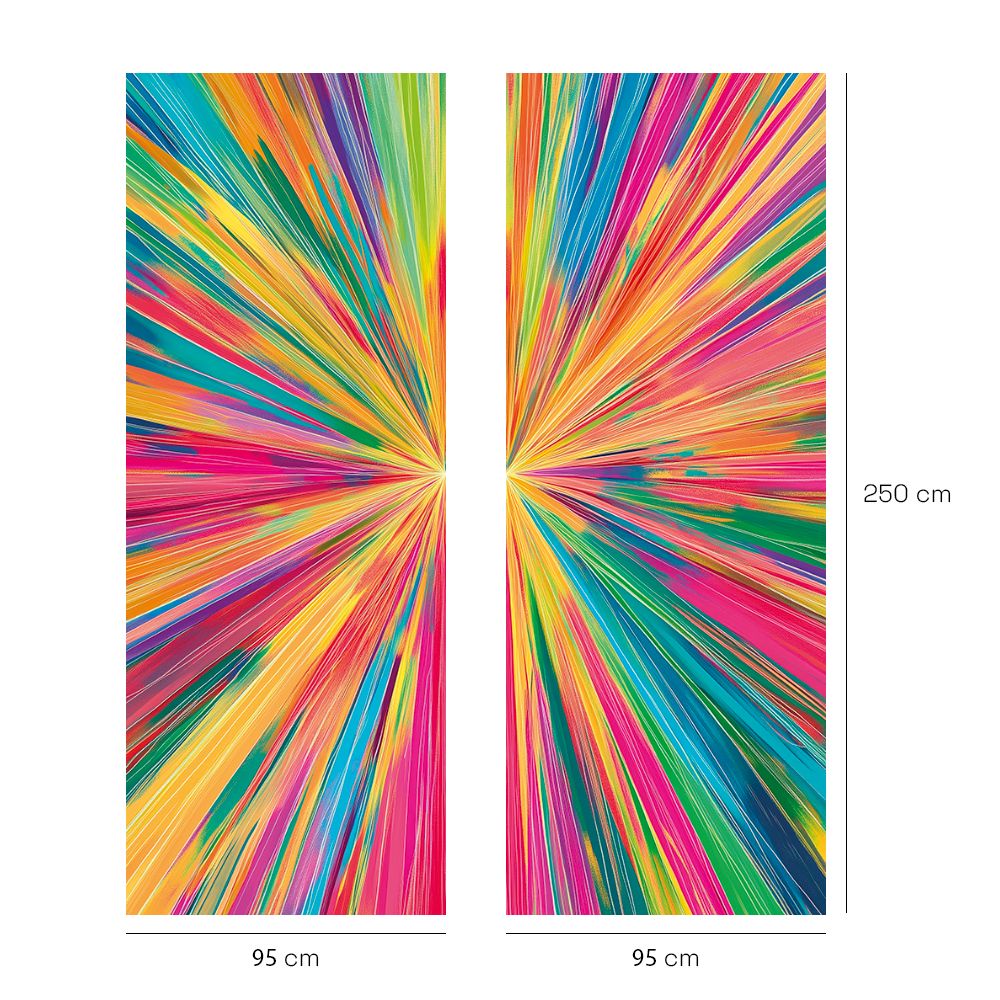 Papier peint "Explosion de couleurs"