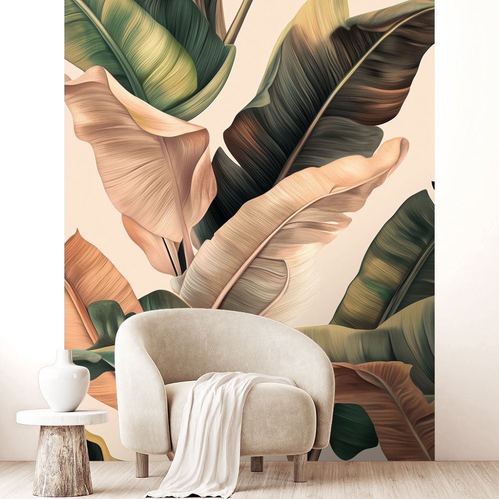 Papier peint "Feuilles élégantes"